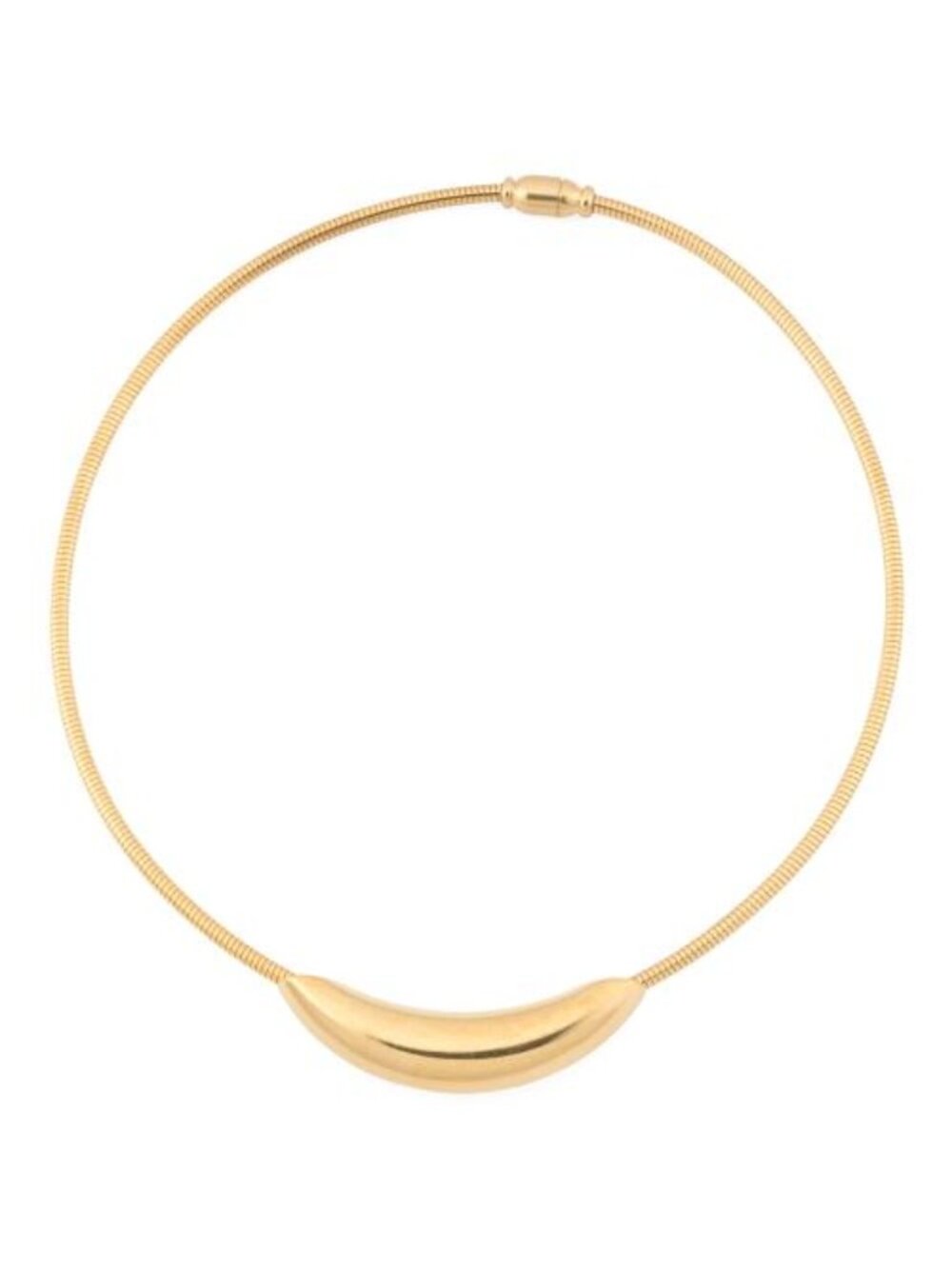 DANNIJO Donna Gold Metal Sculptural Collar Necklace